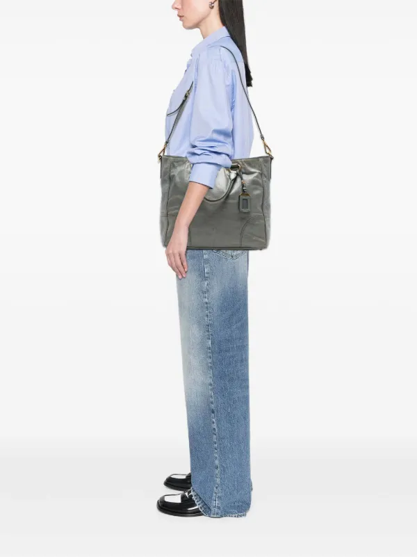 Prada Pre-Owned 2000-2025 ヴィッテロ シャイン サッチェルバッグ