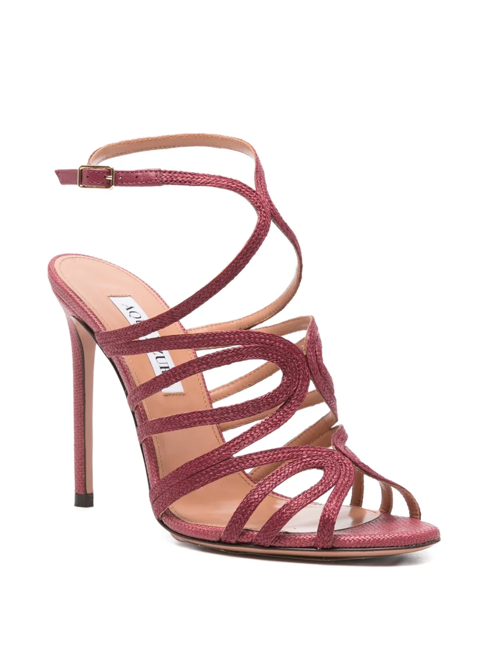 Aquazzura strappy stiletto sandals Rood