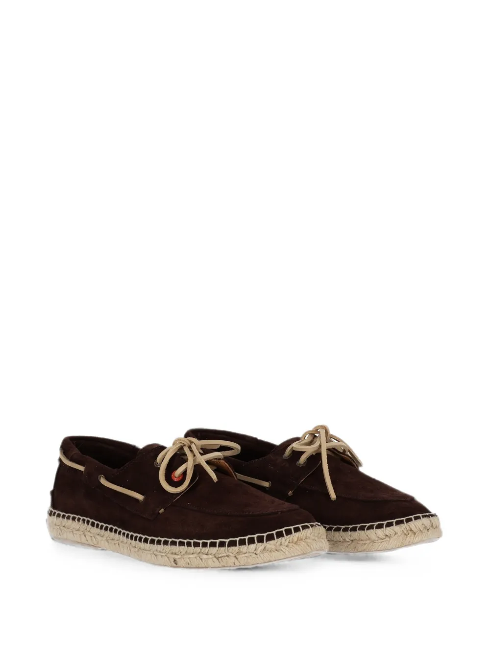 ABARCA Gevlochten bootschoenen Bruin