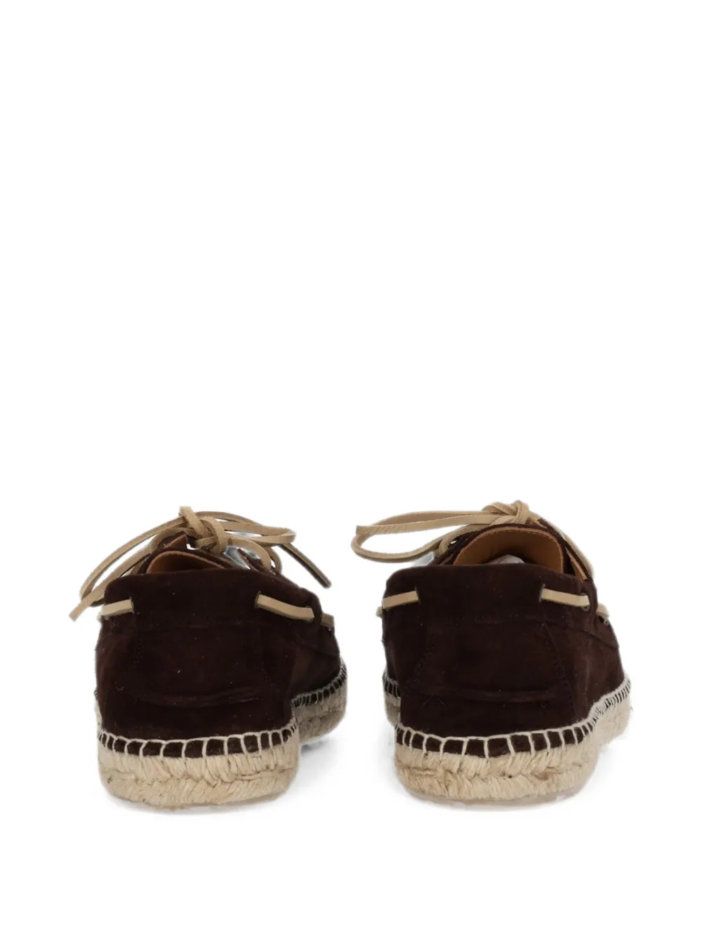 ABARCA Gevlochten bootschoenen Bruin