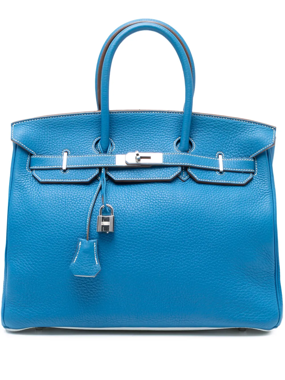 Hermès Pre-Owned 2011 Limited Edition Bicolor Clemence Birkin Retourne 35 handbag - Blu