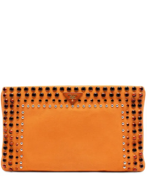 Prada Pre-Owned bolsa de mano Canapa Bijoux de lona 2010-2025