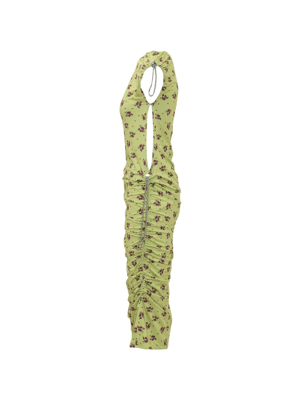 Coperni Midi-jurk met bloemenprint Groen