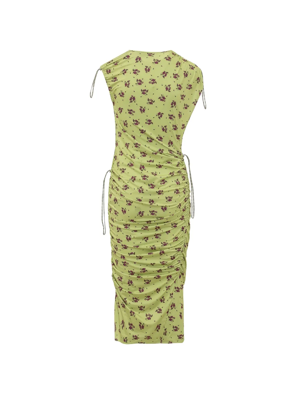 Coperni Midi-jurk met bloemenprint Groen