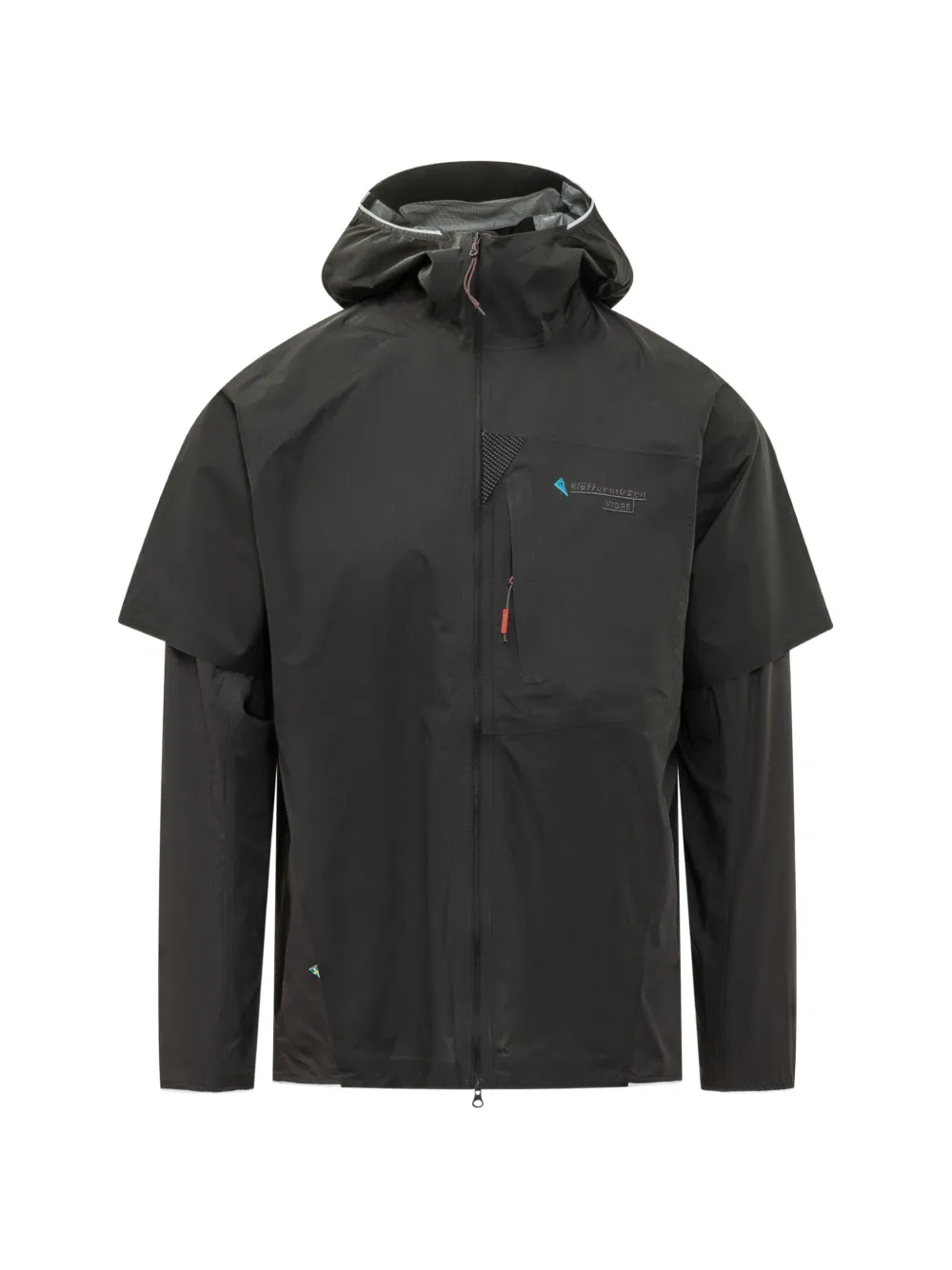 Klättermusen Vidre layered-sleeve jacket - Nero