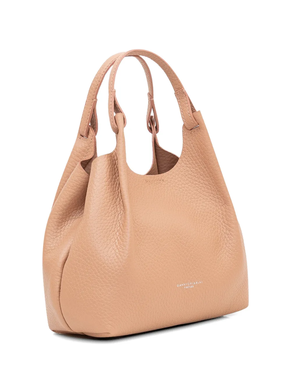 GIANNI CHIARINI Dua leren shopper Beige