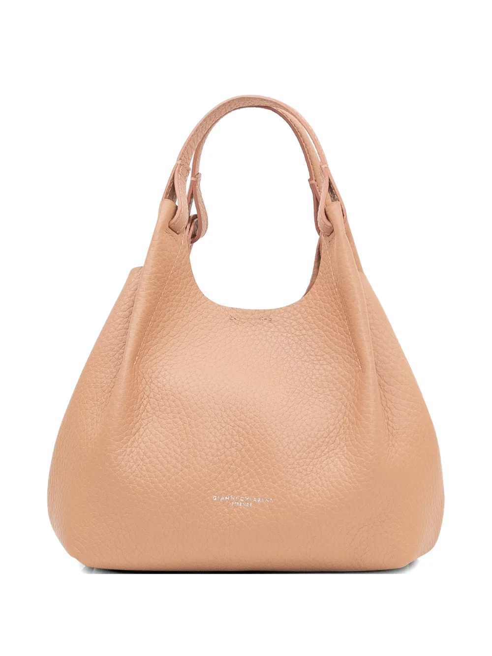 GIANNI CHIARINI Dua grained leather tote bag - Neutrals