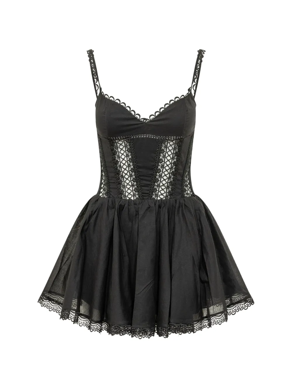 Charo Ruiz Ibiza Gardenia mini dress - Nero