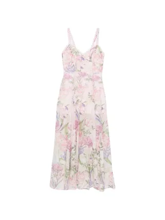 charo pink dress Charo Ruiz Ibiza floral-print Belted Dress | Pink