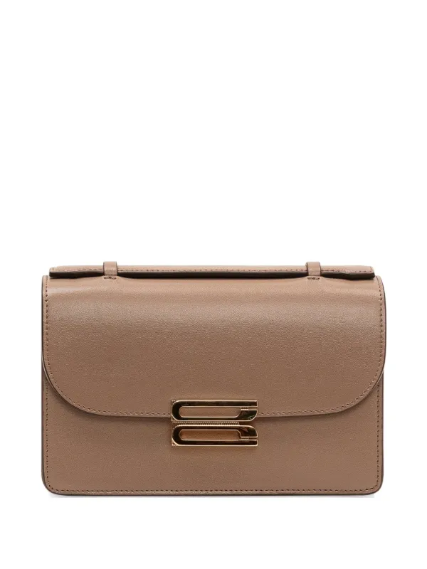 Victoria Beckham Small Dorian Shoulder Bag in Brown