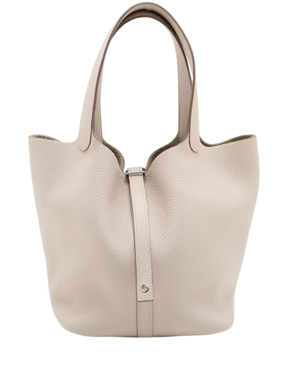 Hermès Pre-Owned 2018 Clemence Picotin Lock 22 handbag - Bianco