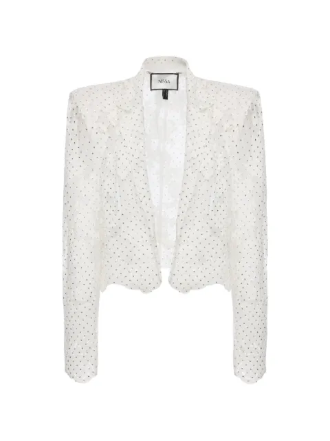 NISSA embellished lace blazer
