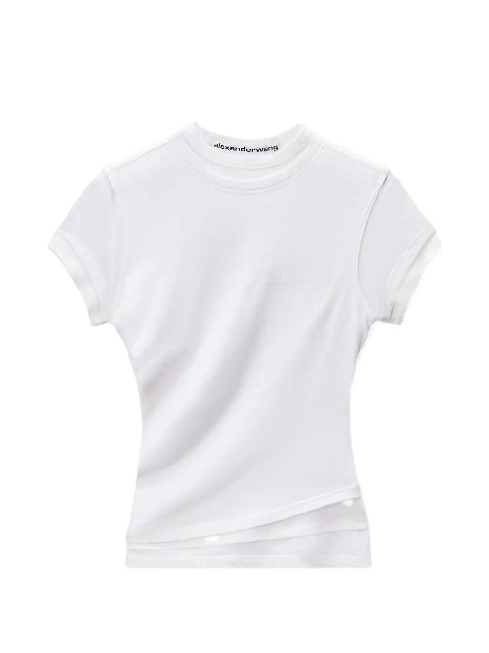 Alexander Wang Layered Short Sleeve Tee - Bianco