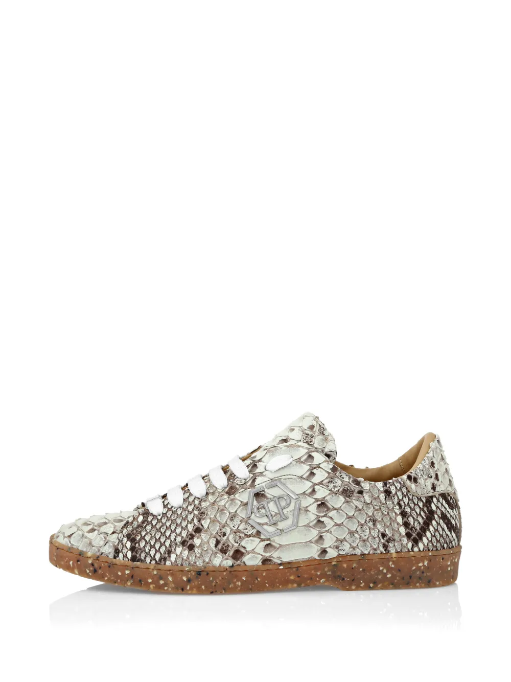 Philipp Plein python leather sneakers Wit