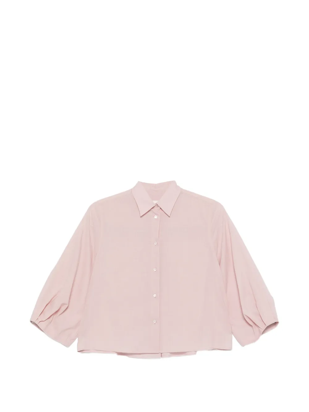 Xacus puff-sleeve cropped shirt - Rosa