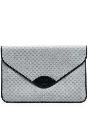Gucci Pre-Owned 20th Century マイクロ GGスプリーム クラッチバッグ