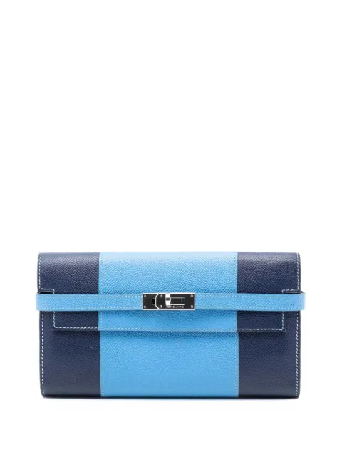 Hermès Pre-Owned 2015 Bicolor Epsom Kelly Longue Wallet long wallets