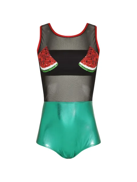 Brigitte Festival Melancia sequin-embellished bodysuit