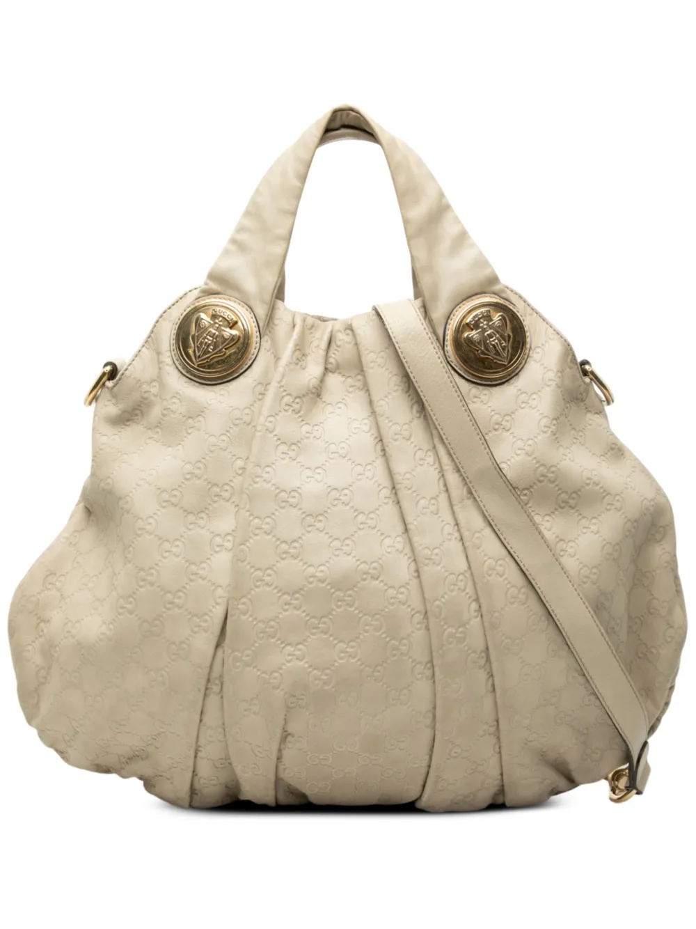 Gucci Pre-Owned 2000-2015 Large Guccissima Hysteria satchel - Marrone