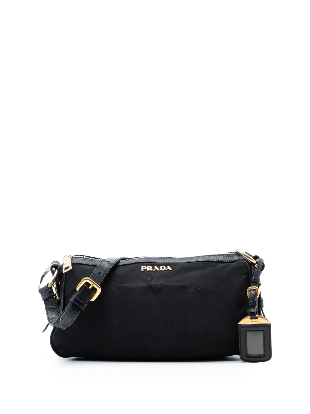 Prada Pre-Owned 2010-2026 Tessuto Canapa Logo shoulder bag - Nero