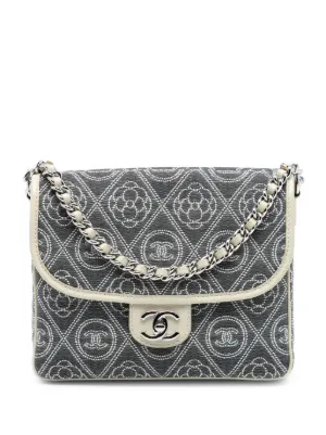 CHANEL Pre-Owned 2005-2006 キャンバス ココマーク カメリア No.5