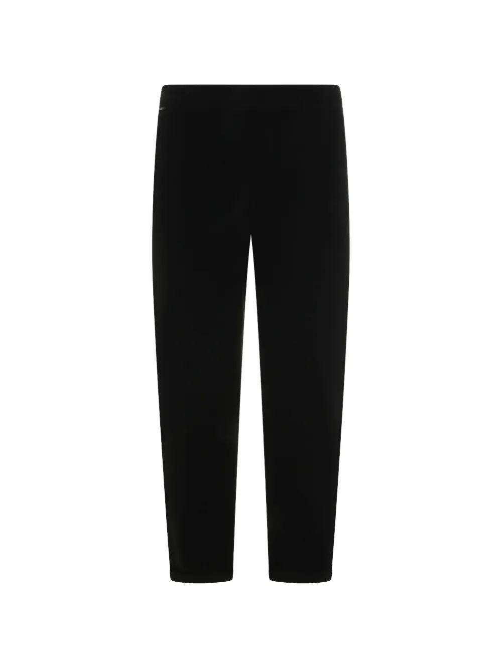 04651 / A TRIP IN A BAG mid waist straight leg trousers - Nero