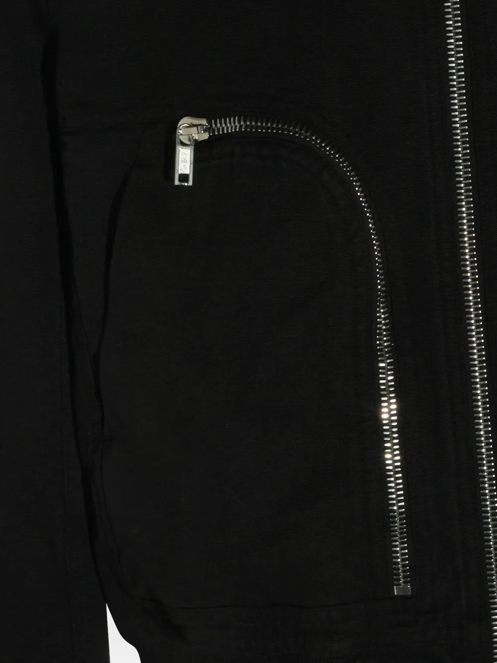 Rick Owens DRKSHDW Bomberjack met ritszak Zwart