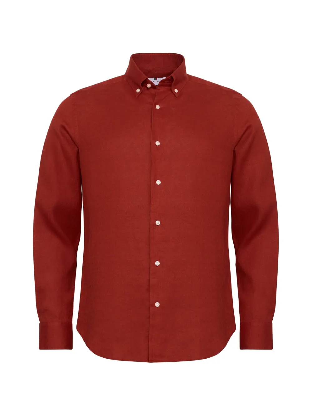 Loja Das Meias Button-down Long-sleeved Shirt In Brown