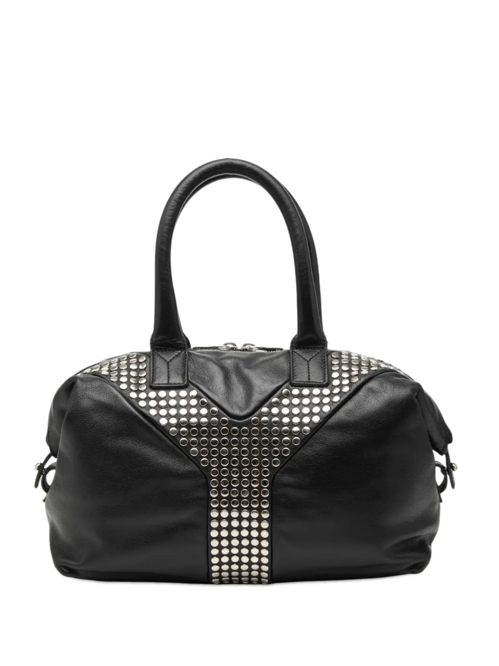 Saint Laurent Pre-Owned 2000-2012 Leather Studded Easy Y handbag - Nero