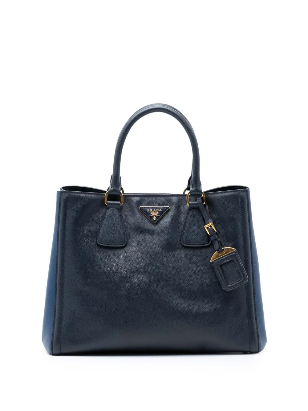 Prada Pre-Owned 2010-2026 Medium Bicolor Saffiano Lux Galleria Satche satchel - Blue