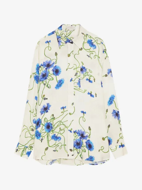 Stella McCartney camisa con estampado floral y botones