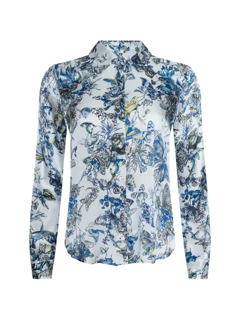 L'Agence Tyler butterfly-print blouse