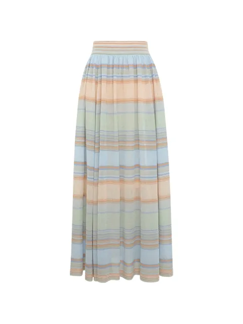 ZIMMERMANN Indra stripe long skirt