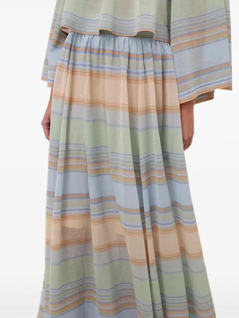 ZIMMERMANN Indra stripe circle skirt