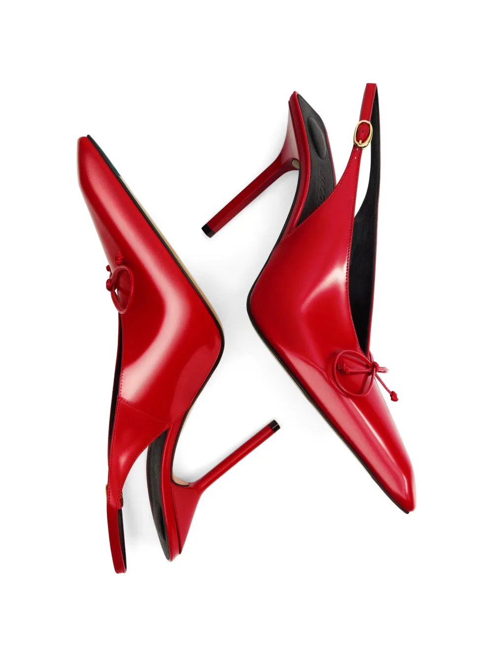 Jacquemus Cubisto slingback pumps Rood