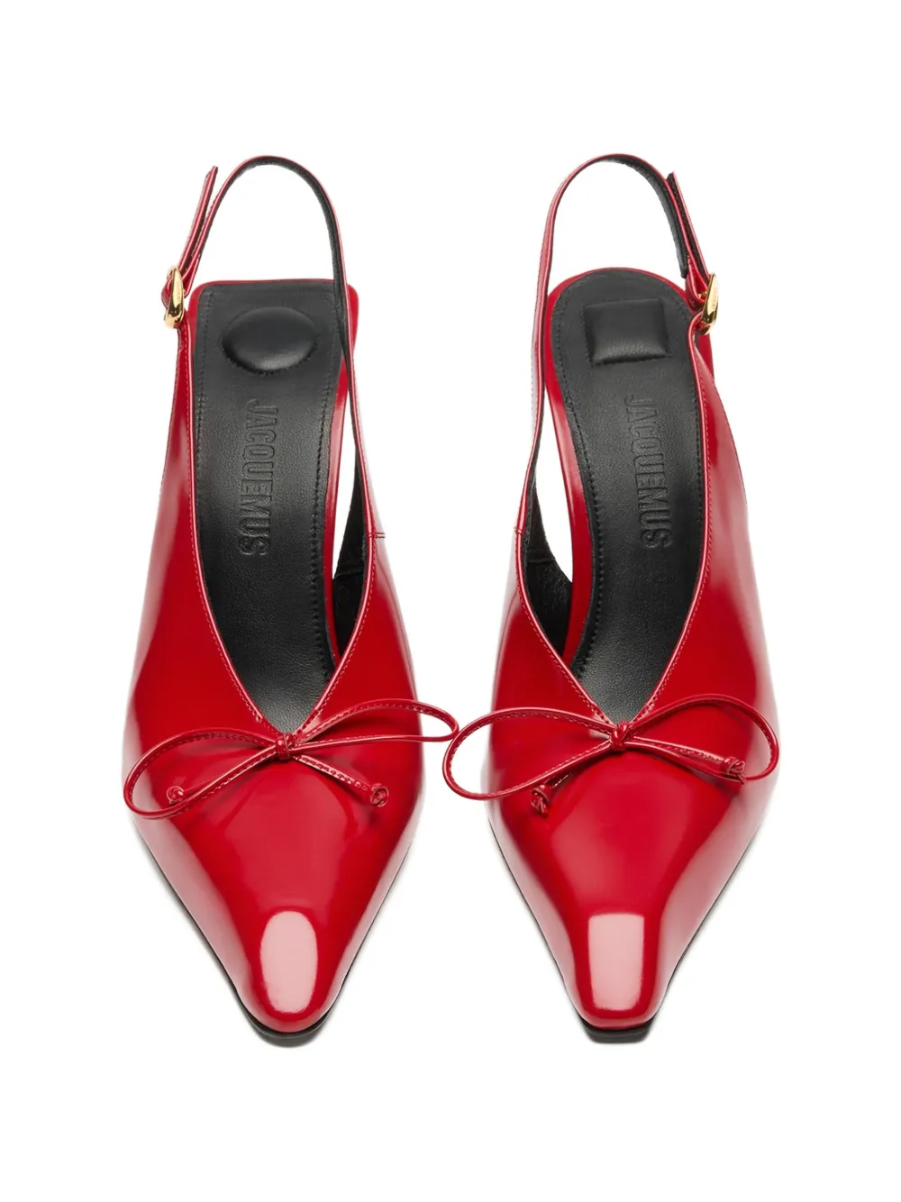 Jacquemus Cubisto slingback pumps Rood