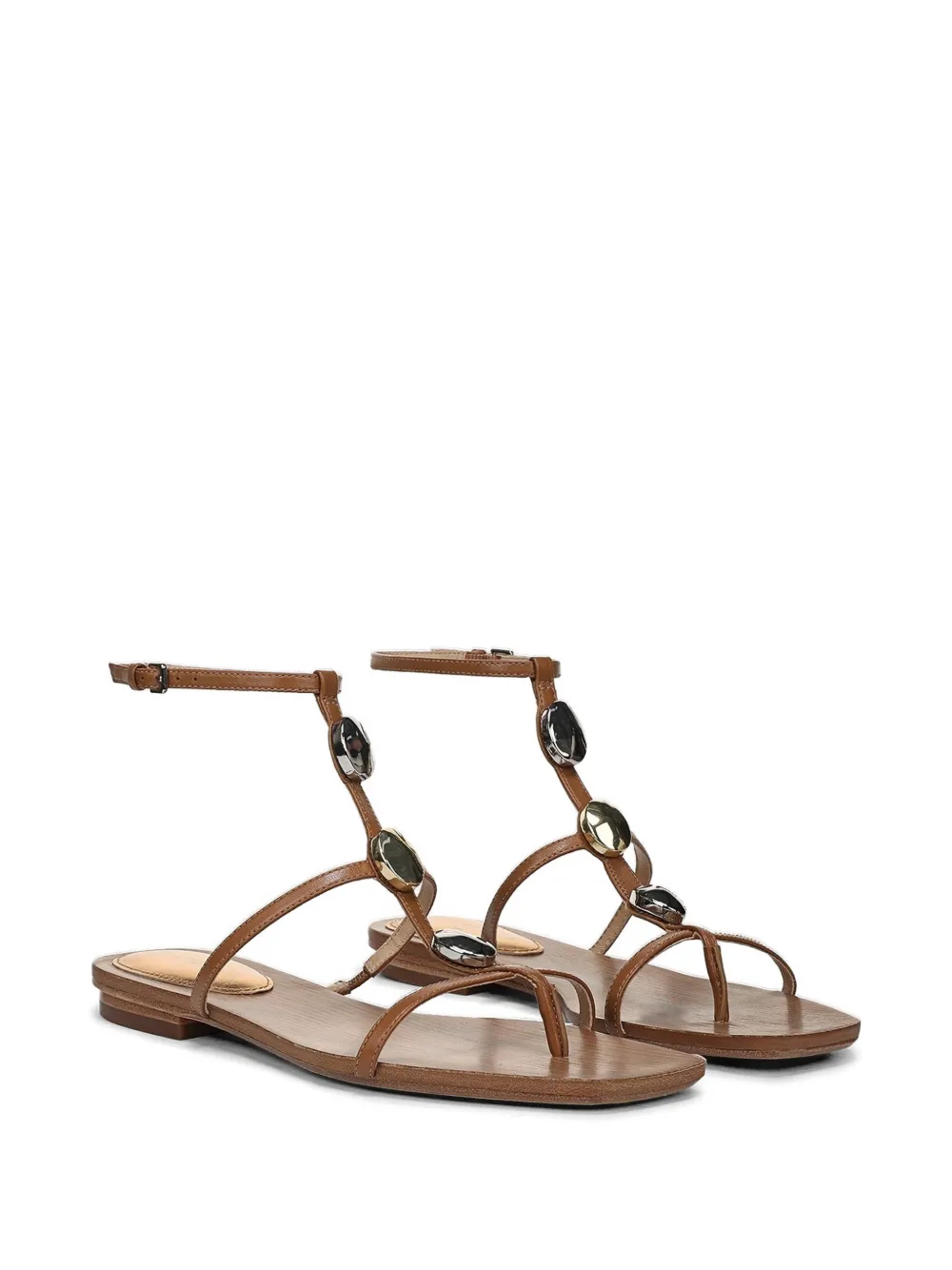 Veronica Beard Alba sandalen verfraaid met stras Bruin