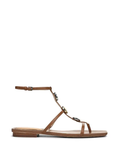 Veronica Beard Alba pebble-embellished sandals