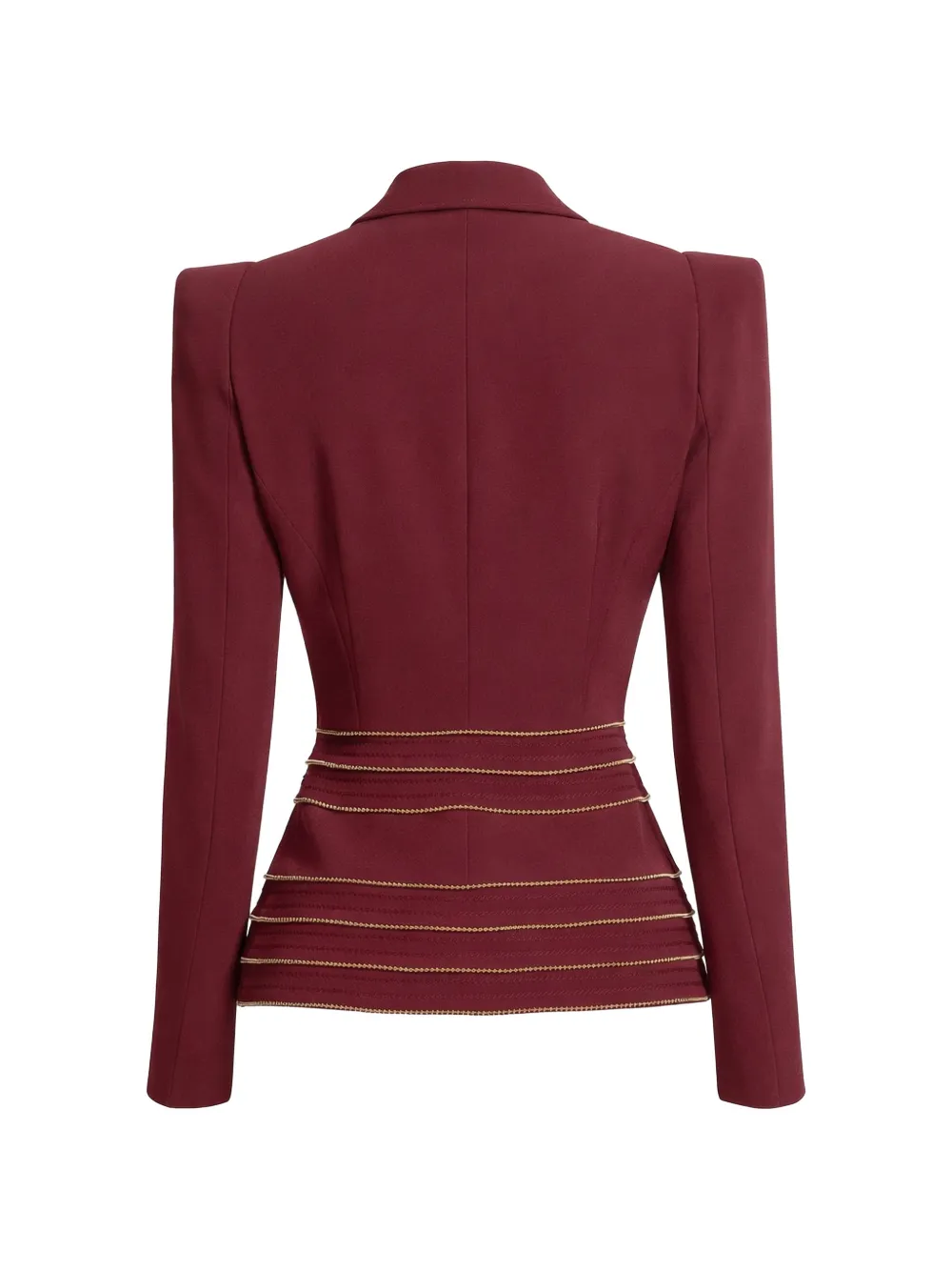 Elie Saab Cady verfraaide blazer Rood