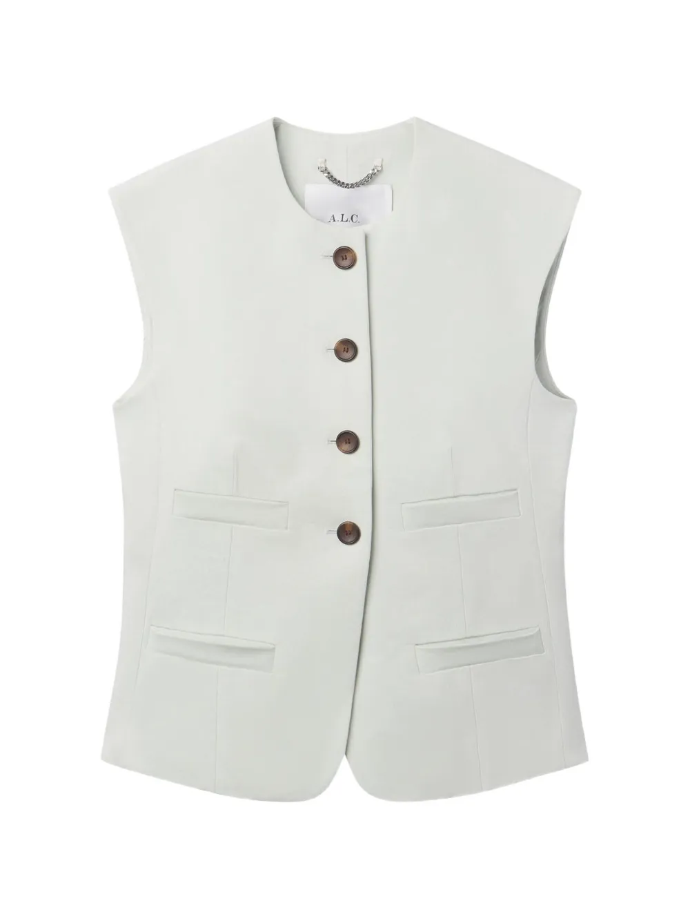 A.L.C. Georgie button-up vest - Verde