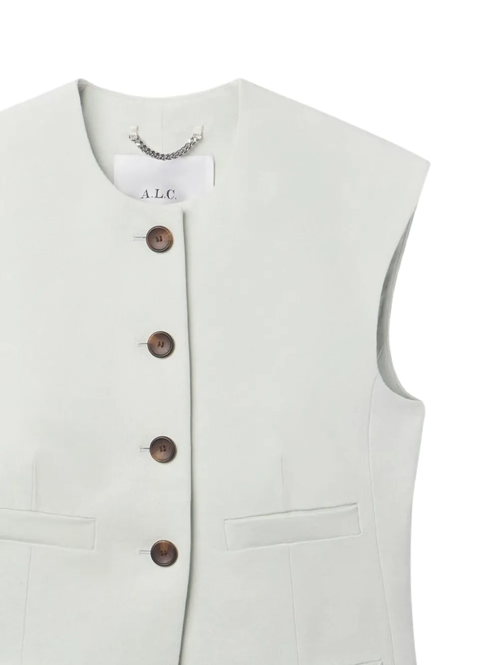 A.L.C. Georgie button-up gilet Groen