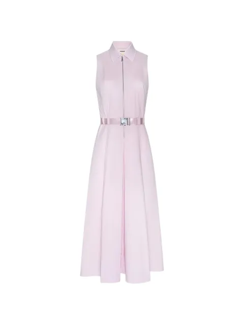 L'Agence Kolton belted sleeveless midi dress