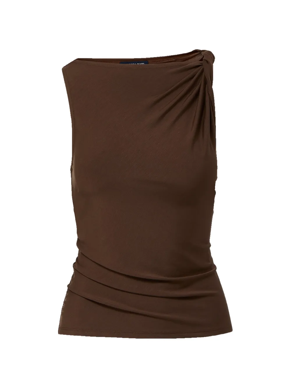 Veronica Beard Otessa gathered-detail tank top - Marrone