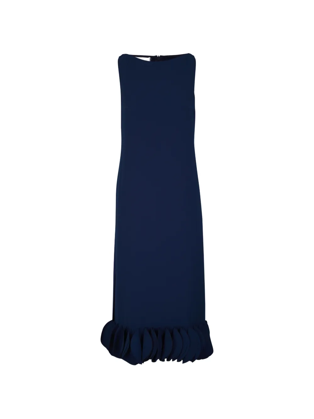 Akris Punto ruffled-hem sleeveless dress - Blu