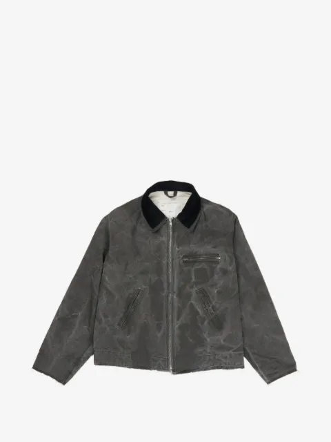 Camiel Fortgens washed raw-cut jacket