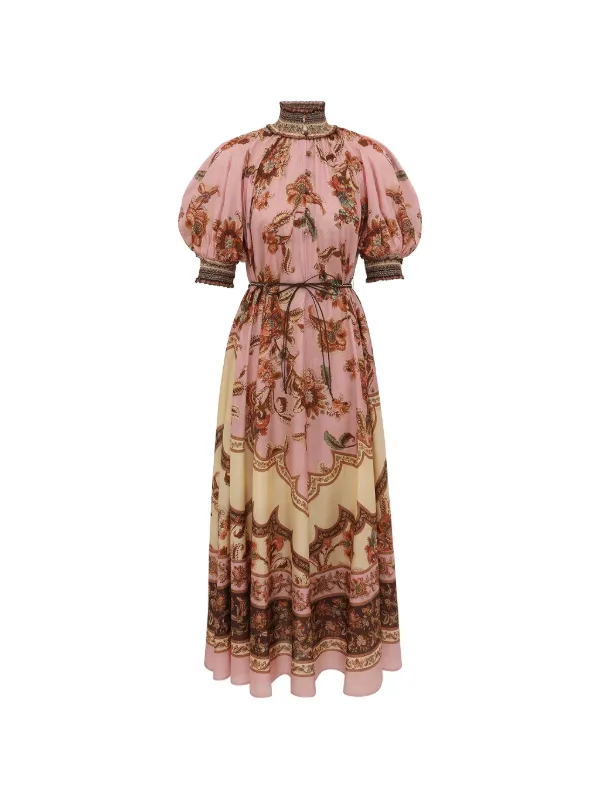Zimmermann Aster Billow Maxi Dress in Mauve - Size 2 / M