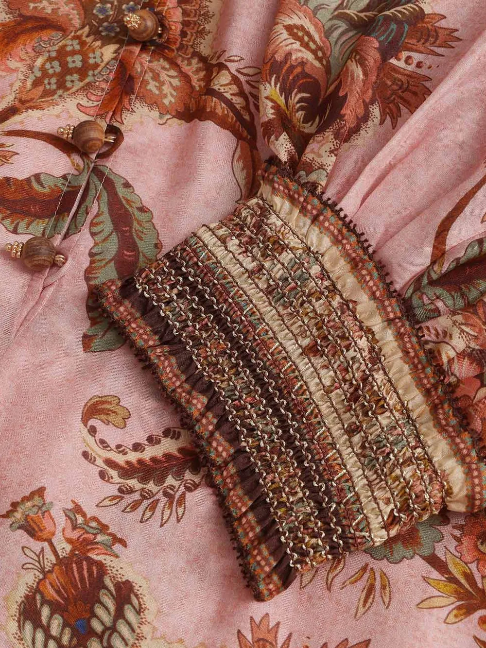 ZIMMERMANN Aster Billow jurk met bloemenprint Roze