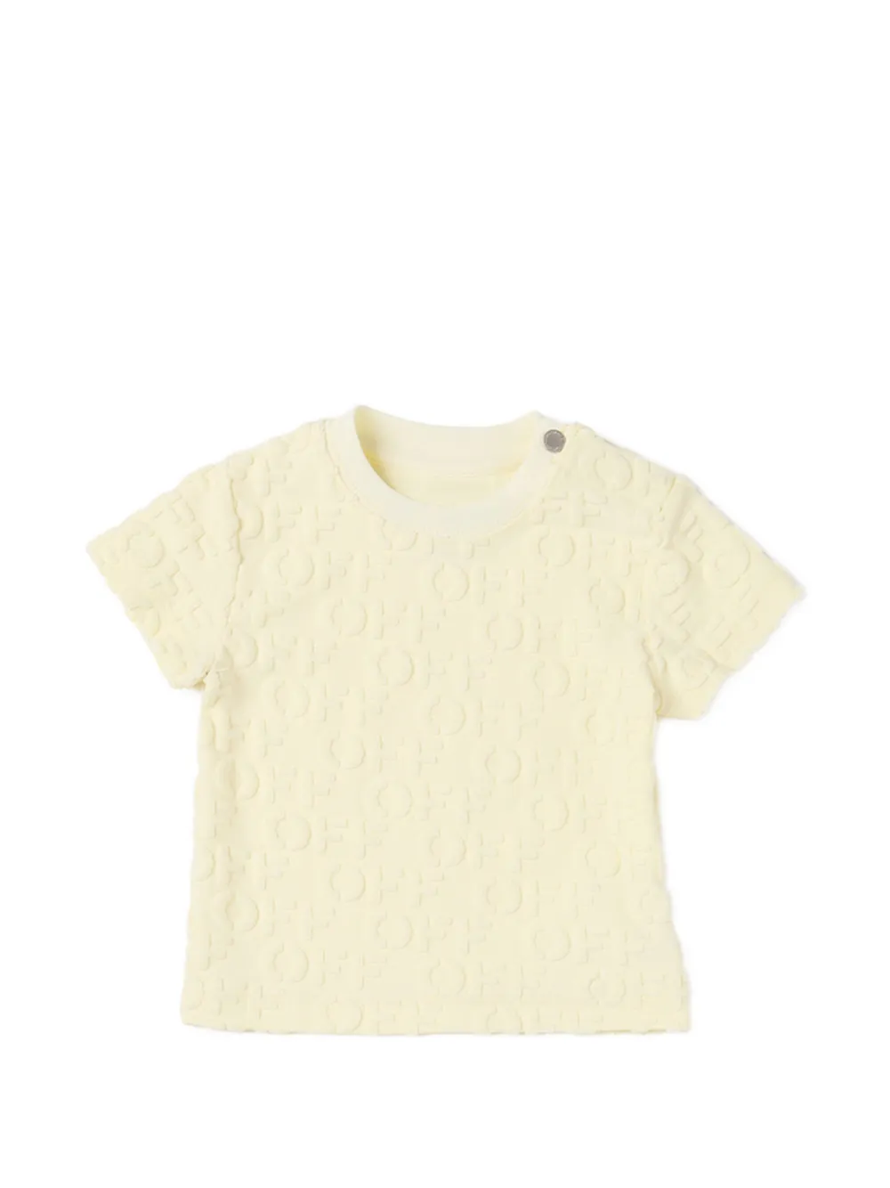 Off-White Kids Off AO badstof shorts Geel