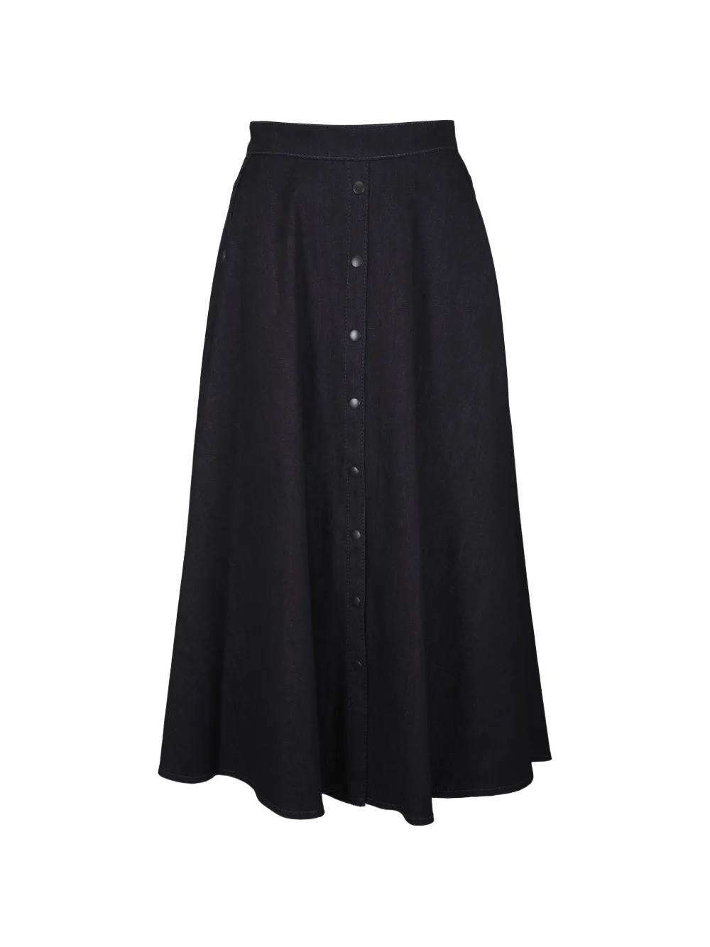 Akris Punto button-front a-line skirt - Blau