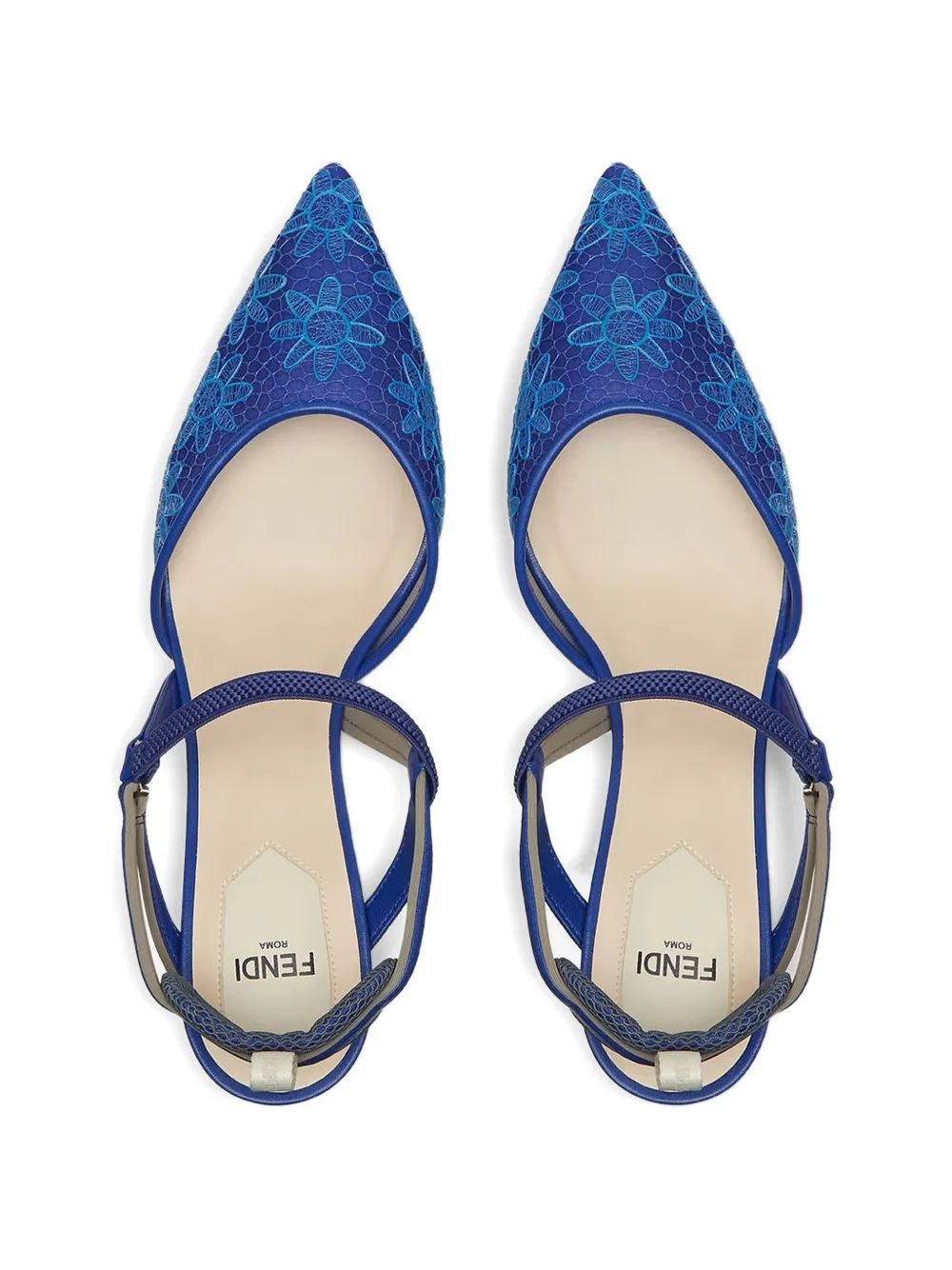 FENDI Colibrì Lite pumps met bloemenprint Blauw
